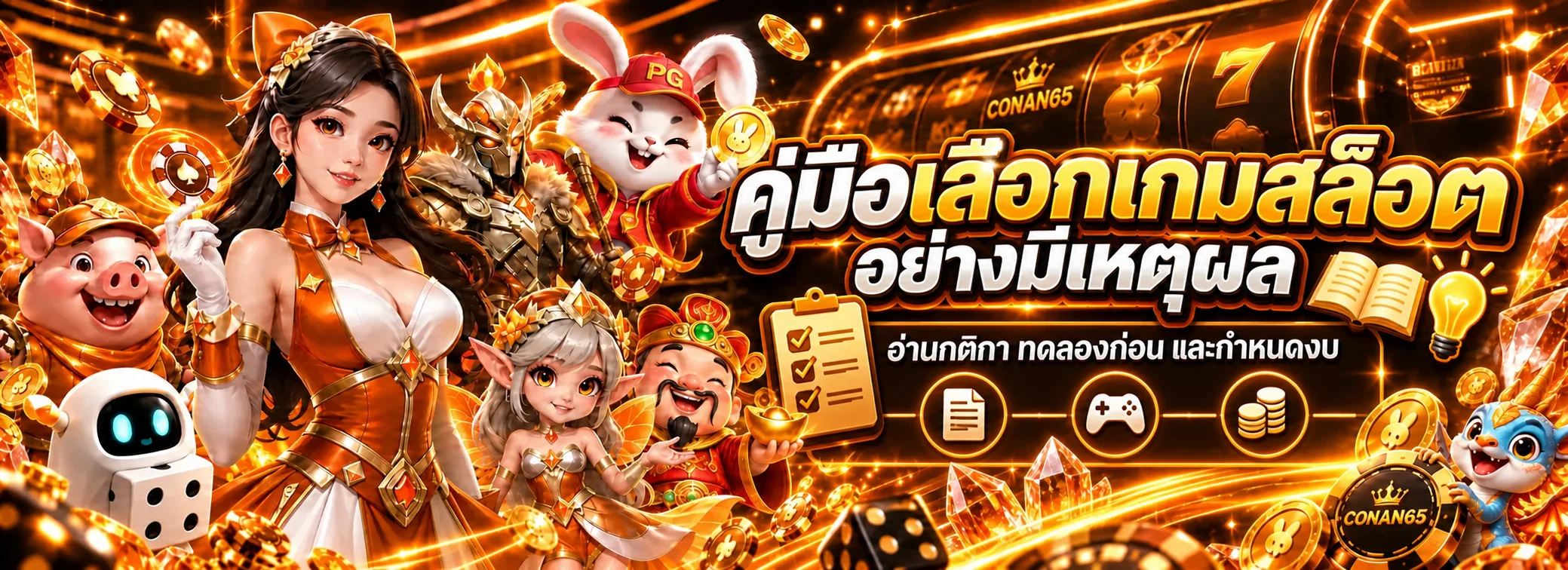 CONAN65 | วิธีเลือกเกมสล็อตอย่างมีเหตุผลสำหรับมือใหม่